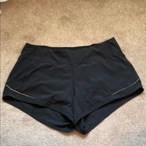 Black Lululemon “gatekeeper” shorts
